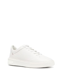 weiße Leder niedrige Sneakers von Bally