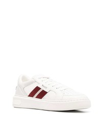 weiße Leder niedrige Sneakers von Bally