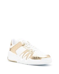 weiße Leder niedrige Sneakers von Giuseppe Zanotti