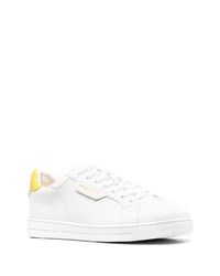 weiße Leder niedrige Sneakers von Michael Kors Collection