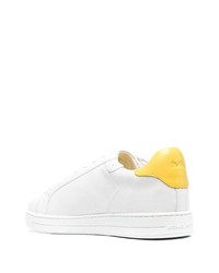 weiße Leder niedrige Sneakers von Michael Kors Collection