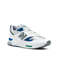 weiße Leder niedrige Sneakers von New Balance