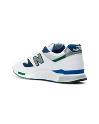 weiße Leder niedrige Sneakers von New Balance