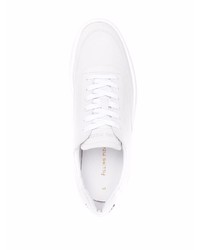 weiße Leder niedrige Sneakers von Filling Pieces