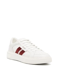 weiße Leder niedrige Sneakers von Bally