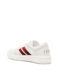 weiße Leder niedrige Sneakers von Bally