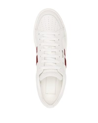 weiße Leder niedrige Sneakers von Bally