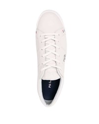 weiße Leder niedrige Sneakers von PS Paul Smith