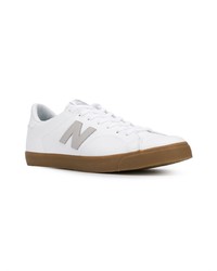 weiße Leder niedrige Sneakers von New Balance