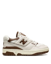 weiße Leder niedrige Sneakers von New Balance