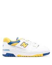 weiße Leder niedrige Sneakers von New Balance