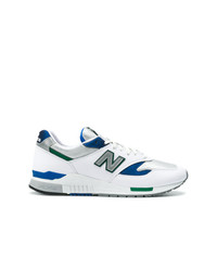 weiße Leder niedrige Sneakers von New Balance