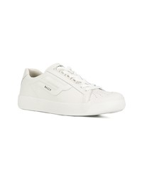 weiße Leder niedrige Sneakers von Bally