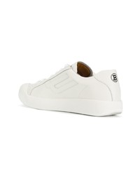 weiße Leder niedrige Sneakers von Bally