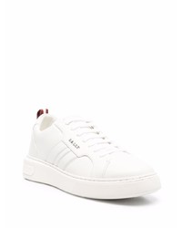 weiße Leder niedrige Sneakers von Bally