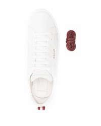 weiße Leder niedrige Sneakers von Bally