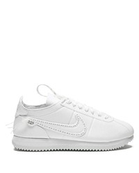 weiße Leder niedrige Sneakers von Nike