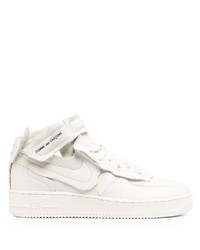 weiße Leder niedrige Sneakers von Nike