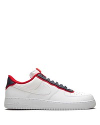 weiße Leder niedrige Sneakers von Nike