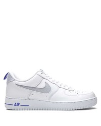 weiße Leder niedrige Sneakers von Nike