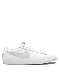 weiße Leder niedrige Sneakers von Nike