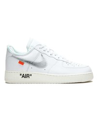 weiße Leder niedrige Sneakers von Nike X Off-White