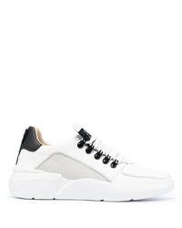 weiße Leder niedrige Sneakers von Nubikk