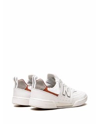 weiße Leder niedrige Sneakers von New Balance