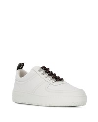 weiße Leder niedrige Sneakers von Bally