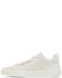 weiße Leder niedrige Sneakers von Balmain