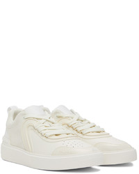 weiße Leder niedrige Sneakers von Balmain