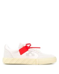 weiße Leder niedrige Sneakers von Off-White