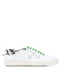 weiße Leder niedrige Sneakers von Off-White