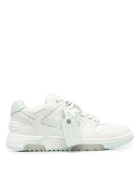 weiße Leder niedrige Sneakers von Off-White