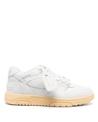 weiße Leder niedrige Sneakers von Off-White