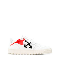 weiße Leder niedrige Sneakers von Off-White