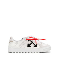 weiße Leder niedrige Sneakers von Off-White