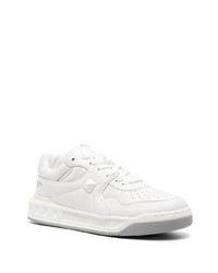 weiße Leder niedrige Sneakers von Valentino Garavani