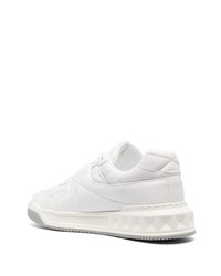 weiße Leder niedrige Sneakers von Valentino Garavani