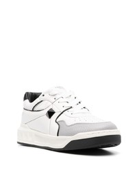 weiße Leder niedrige Sneakers von Valentino Garavani