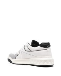 weiße Leder niedrige Sneakers von Valentino Garavani