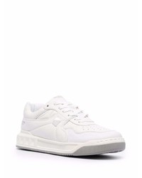 weiße Leder niedrige Sneakers von Valentino Garavani