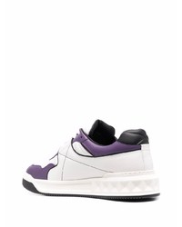 weiße Leder niedrige Sneakers von Valentino Garavani