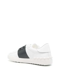 weiße Leder niedrige Sneakers von Valentino Garavani