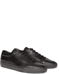 weiße Leder niedrige Sneakers von Common Projects