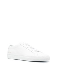 weiße Leder niedrige Sneakers von Common Projects