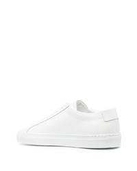 weiße Leder niedrige Sneakers von Common Projects