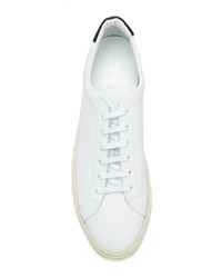 weiße Leder niedrige Sneakers von Common Projects