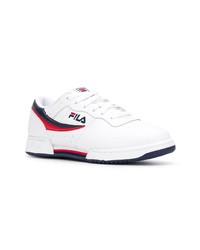 weiße Leder niedrige Sneakers von Fila