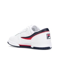 weiße Leder niedrige Sneakers von Fila